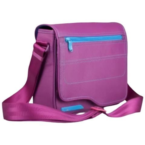 Tracolla Le Reporter Per Schermo Da 10"" Con Tasche Rinforzate, Viola - Foto 1
