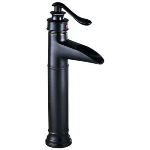 Rubinetto per lavabo da bagno, Blackswan, tipo M55, modello nero anticato, misura 35,5 cm - Foto 1
