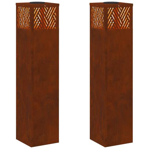 Faro LED solare per sentieri 2 pcs Bronzo - Foto 1
