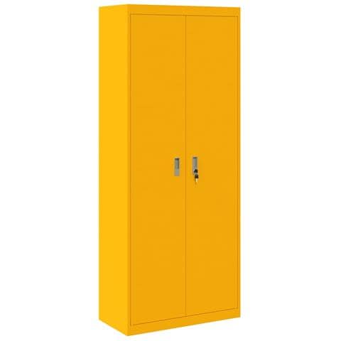 Armadio Giallo senape 80 x 40 x 200 cm Acciaio - Foto 1