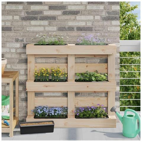 Fioriere per Euro pallet 12 pcs Nero 36 x 13,5 x 9,5 cm - Foto 2