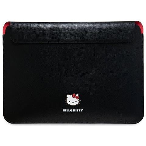 Hello Kitty Pu Custodia In Metallo Con Logo Per Laptop Da 14 Pollici - Nera - Foto 1