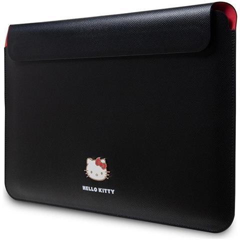 Hello Kitty Pu Custodia In Metallo Con Logo Per Laptop Da 14 Pollici - Nera - Foto 2