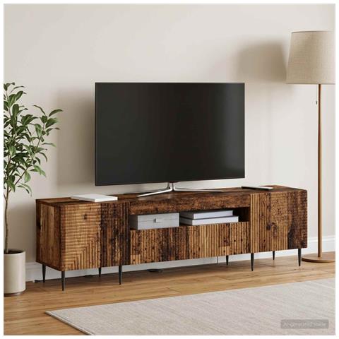 Mobile TV LED Legno antico Legno ingegnerizzato - Foto 2