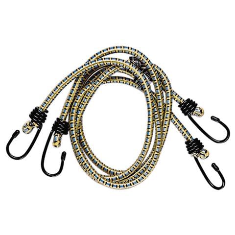 Kit fune elastica legabagagli per auto 100 cm con 2 ganci Set 2 Pz - Foto 1