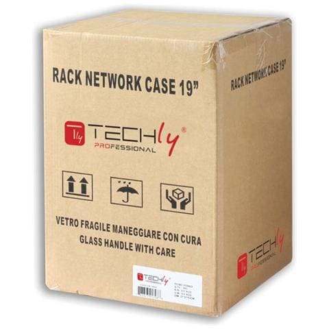 I-CASE EM-1006BKVTY - Armadio Rack 10'' a muro 6 unità Porta Grigliata Nero - Foto 2