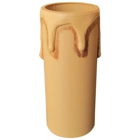 Portalampade 65mm E14 Finta Candela Colore Antichizzato Con Niples - Foto 1