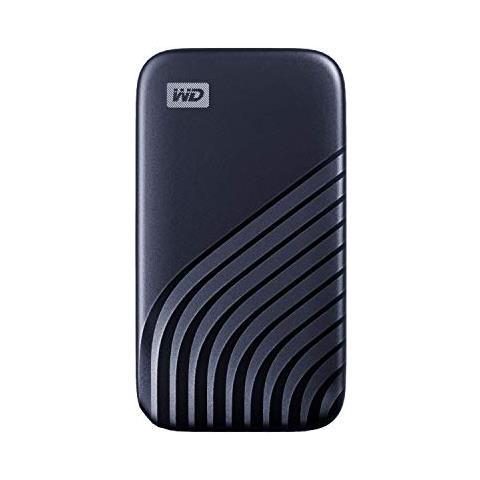 WD 2TB My Passport SSD portatile con tecnologia NVMe, USB-C, fino a 1.050 MB / s in lettura, fino a 1000MB / s in scrittura, Blu - Foto 1