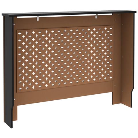 Copertura per Radiatore Nera 112x19x81,5 cm in MDF - Foto 7