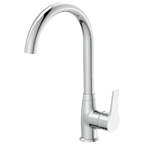 Rubinetto Lavello Cromato Con Bocca Alta - Serie Hellis - Foto 1