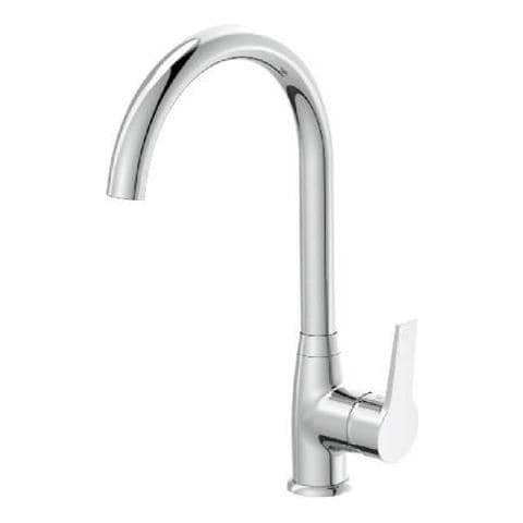 Rubinetto Lavello Cromato Con Bocca Alta - Serie Hellis - Foto 2