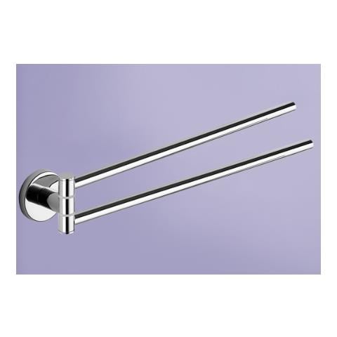 Porta Asciugamani A Snodo Per Muro Felce Cromo Lucido - Foto 1