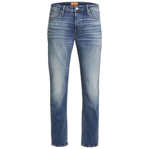 Jeans Larghi Blu Denim Uomo - Foto 1