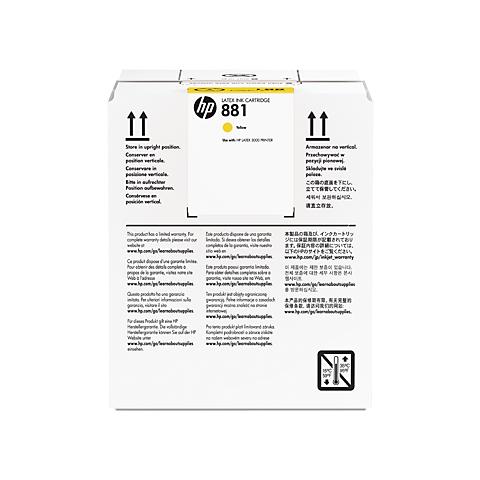 CR333a Cartuccia Ink Originale 881 Gialla per HP Latex 3000 Printer - Foto 3