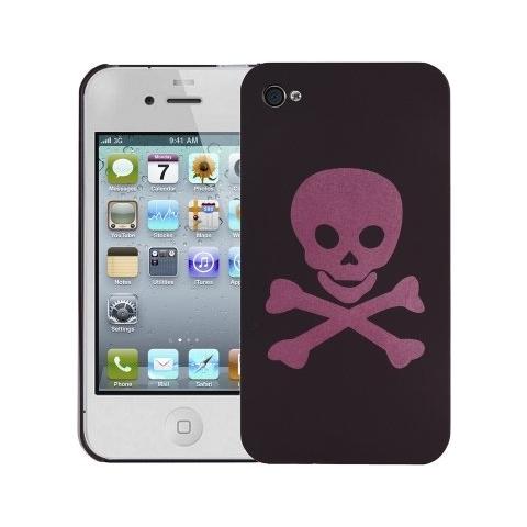 Pirate Series Custodia rigida per iPhone 4 - Nero / Rosa - Foto 1