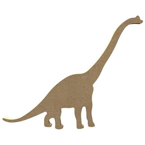 Diplodocus In Legno Mdf Da Decorare - 20 X 14 Cm - Foto 1