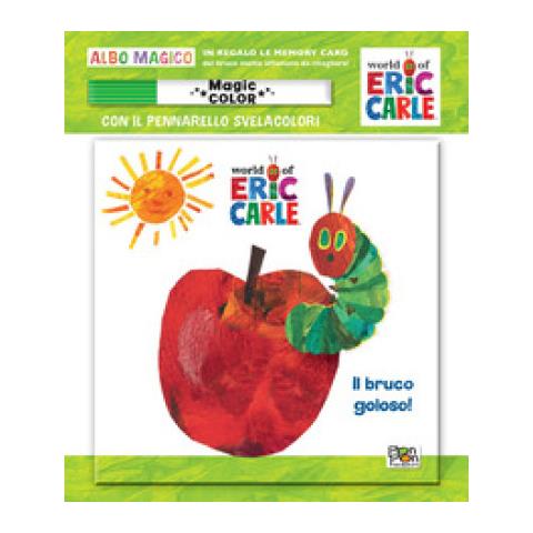 Eric Carle - Il bruco goloso! Albo magico. Ediz. a colori. Con memory card. Con pennarello svelacolori - Foto 1