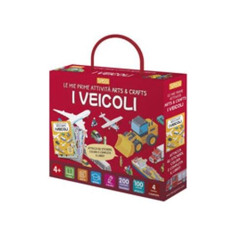 I Veicoli. Le Mie Prime Attività Arts & Crafts. Con 4 Fondali. Con 100 Sticker. Con 200 Trasferibili - Foto 1