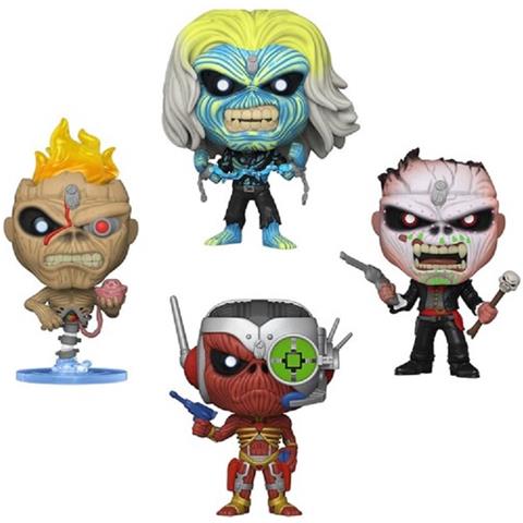 Pop! 4-pack: Rocks: Iron Maiden - Live After Death / Seventh Son / Nights Of The Dead / Somewhere In Time Eddie (glows In The Dark) (special Edition) - Foto 2