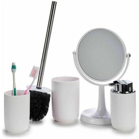 Set Da Bagno Bianco Polipropilene (6 Unità) - Foto 5