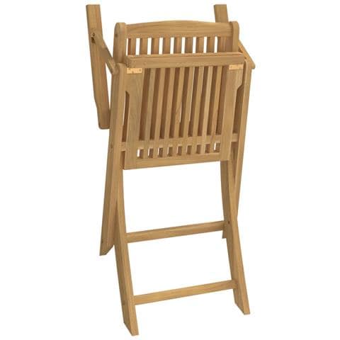 Sedie Giardino Pieghevoli 2 Pz 58x54,5x90 Cm Massello Acacia - Foto 2