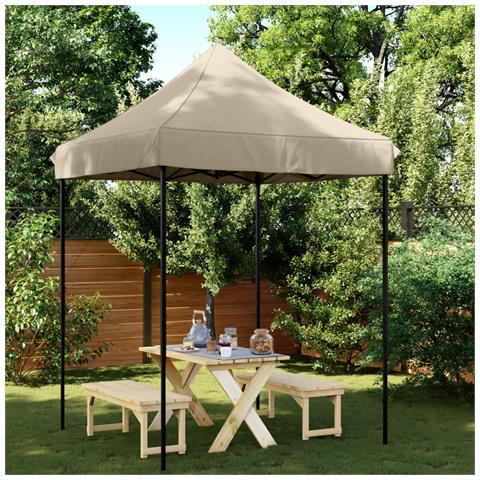 Tenda Da Festa Pieghevole Pop-up Tortora 200x200x306 Cm - Foto 1