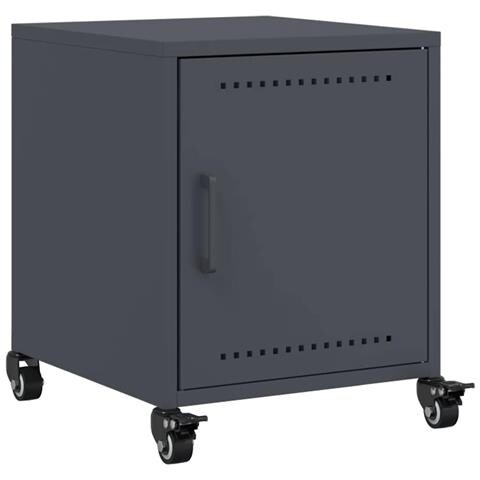 Comodino Antracite 36x39x43,5 cm in Acciaio - Foto 1