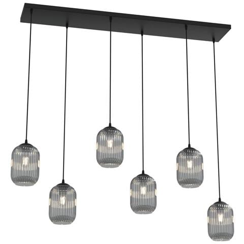 Lampada A Sospensione Verdi - Nero - Metallo - 115x22x140 Cm - Foto 1