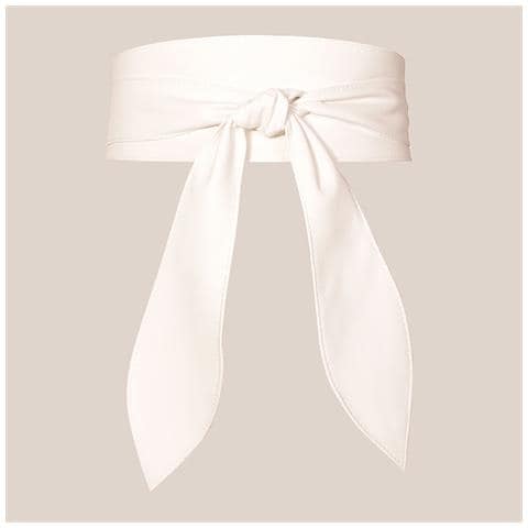 Cintura Larga Con Fiocco White - Foto 1