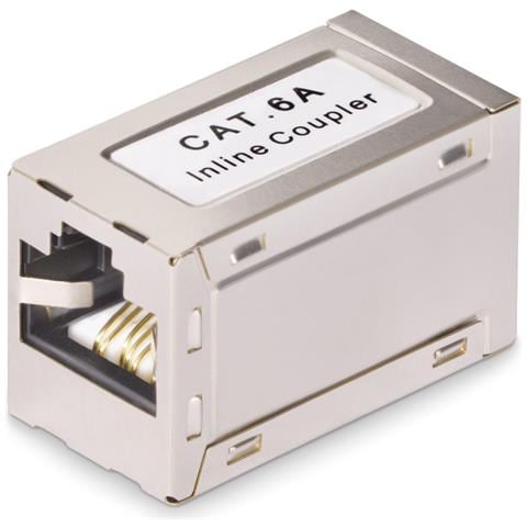 Accoppiatore RJ45 schermato, accoppiatore Cat6a in linea, pinout da femmina a femmina (F /F) T568B, estensione cavo Ethernet schermato - Foto 1