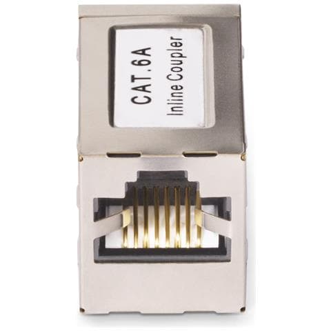 Accoppiatore RJ45 schermato, accoppiatore Cat6a in linea, pinout da femmina a femmina (F /F) T568B, estensione cavo Ethernet schermato - Foto 5