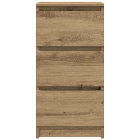Credenza Rovere Artigianale 37,5x35x76 cm in Legno Multistrato - Foto 2