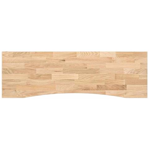 Piano Scrivania 160x50x2,5 Cm Rovere Massello Non Trattato - Foto 2