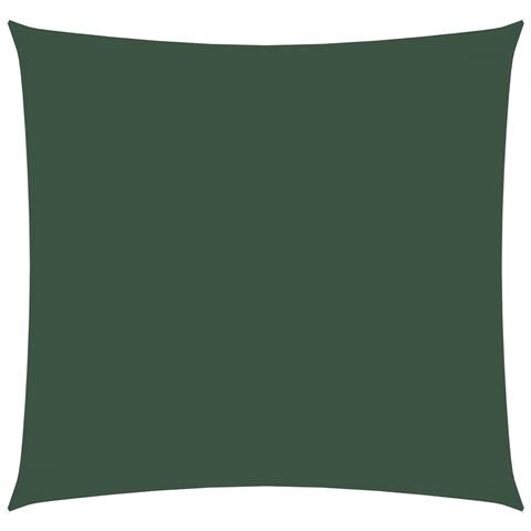 Parasole A Vela In Tela Oxford Quadrato 4,5x4,5 M Verde Scuro - Foto 1