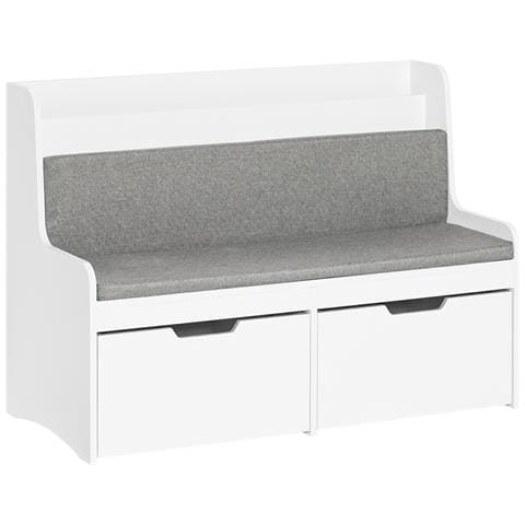 Panca Con Libreria Per Bambini 100x45x70cm Kmb66-w - Foto 1