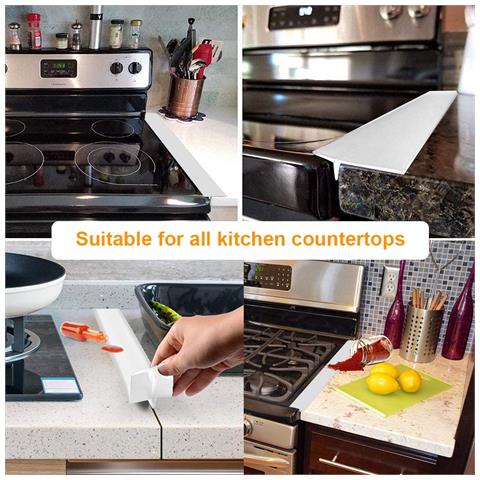 La Striscia Del Fornello Mantiene Pulito Tra Il Fornello E Il Mobile 61,5 Cm Confezione Da 2 White - Foto 5