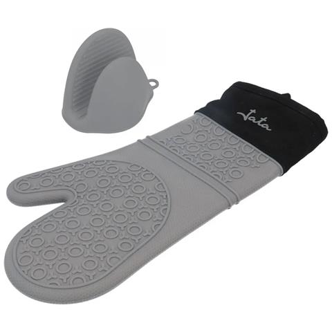 HACC4524 presina e guanto da forno Grigio Silicone 230 °C - Foto 1