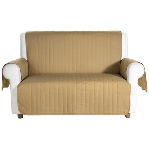 Copridivano Caleffi Bicolor In Cotone Colore Giallo Misura 2 Posti - Foto 4