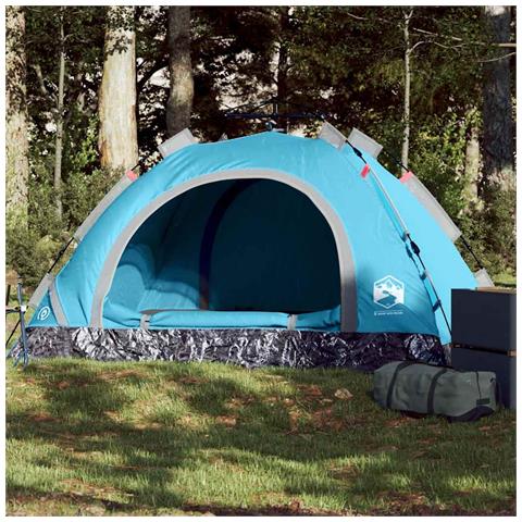 Tenda da Campeggio 2 Persone Blu a Rilascio Rapido - Foto 1