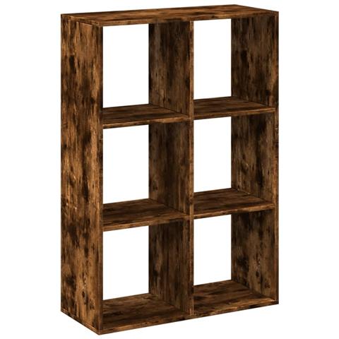 Libreria Divisorio Rovere Fumo 69,5x29x103,5cm in Truciolato - Foto 1