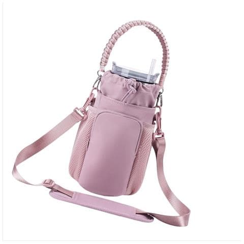 Borsa A Tracolla Da Esterno Per Borraccia: Porta Borraccia Portatile E Versatile Pink - Foto 3
