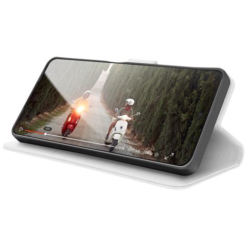 Custodia A Portafoglio Per Samsung A13 4g Con Supporto E Linguetta Magnetica, Bianco - Foto 5