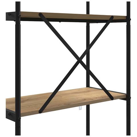 Libreria rovere artigianale 80 x 30 x 183 cm Legno multistrato - Foto 9