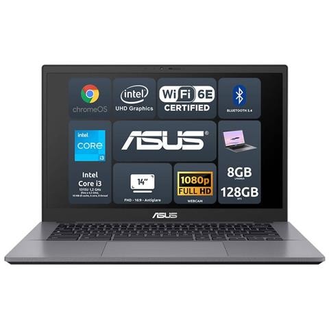 Chromebook Plus Cx34 Cx3402cva-pq0958 Intel Core I3-1315u 8gb Intel Uhd Graphics Ssd 128gb 14'' Fhd Chromeos Tastiera Retroilluminata - Foto 1