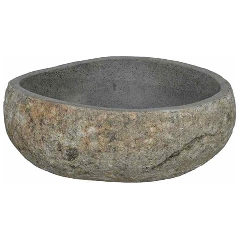 Lavabo Grigio chiaro (38-45) x (30-35) x 15 cm Pietra di Fiume - Foto 1