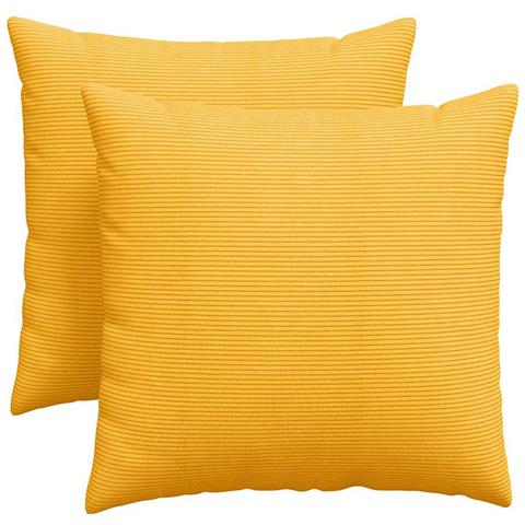 Cuscini da Divano 2 pcs Giallo Chiaro 45 x 45 cm - Foto 1