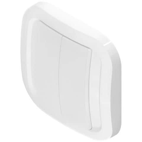 Interruttore A Parete Wireless A 2 Pulsanti Per Sistema Zigbee, Bianco - Foto 1