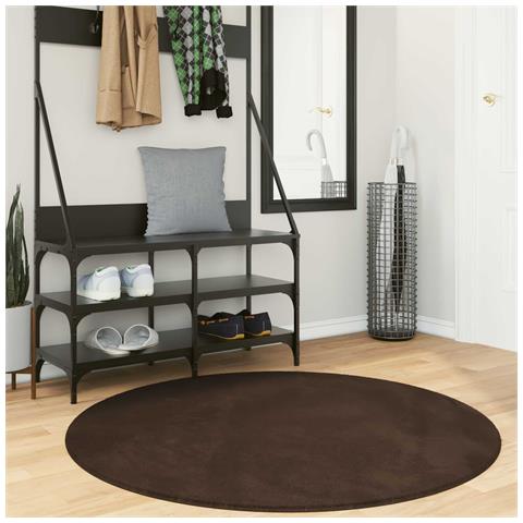 Tappeti per area Rotondo HUARTE Marrone Ø 120 CM Poliestere - Foto 2