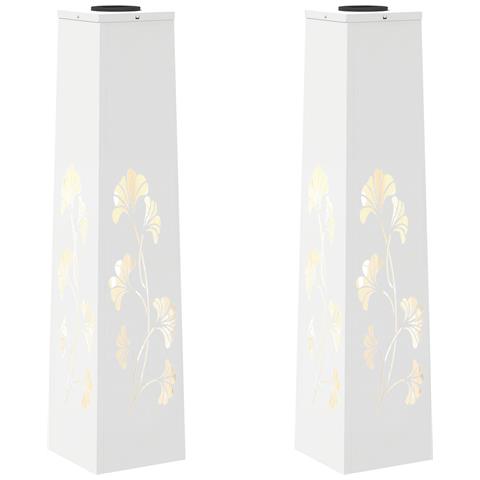 Faro LED solare per sentieri 2 pcs Bianco - Foto 1