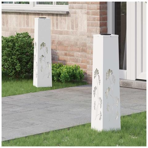Faro LED solare per sentieri 2 pcs Bianco - Foto 2
